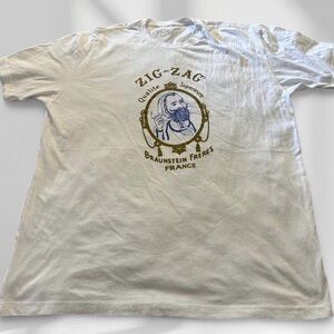 Zig Zag White Short Sleeve Tee